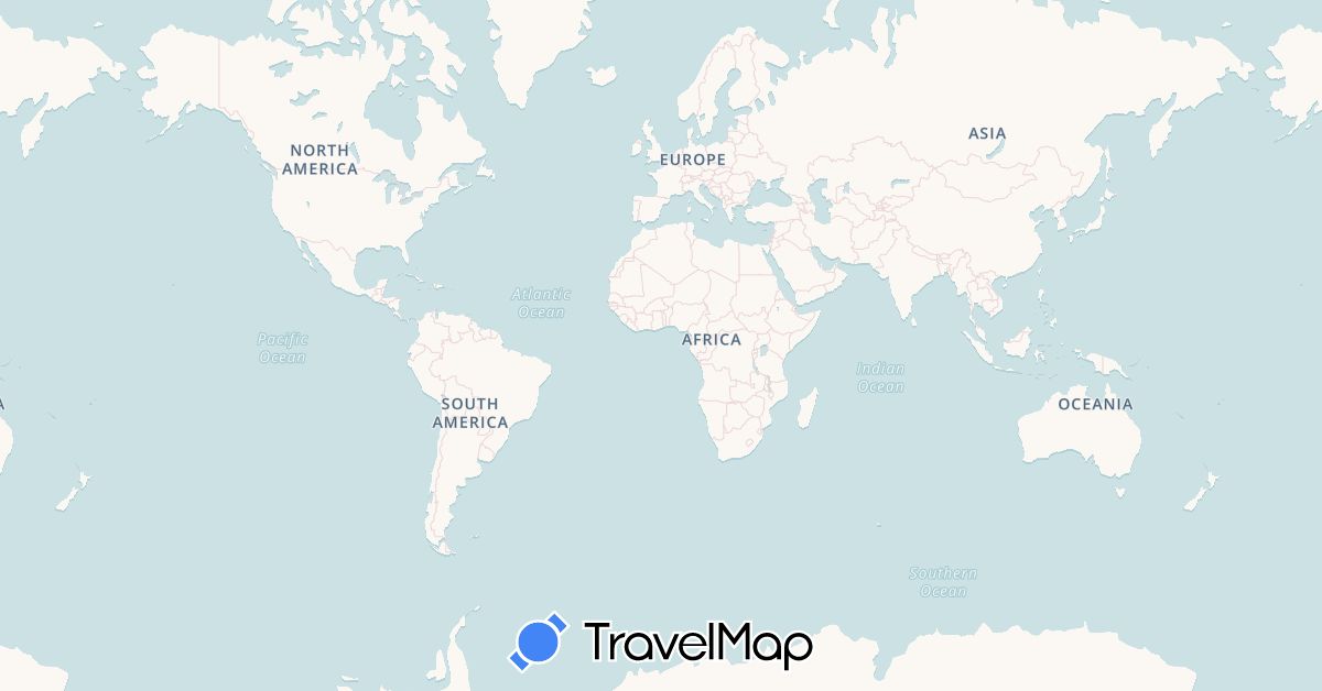 TravelMap itinerary: driving, boat in Albania, Bosnia and Herzegovina, Bulgaria, Czech Republic, Germany, Spain, France, Greece, Croatia, Hungary, Italy, Monaco, Montenegro, Macedonia, Poland, Portugal, Slovenia, Slovakia (Europe)